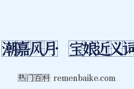 潮嘉风月·宝娘近义词是什么意思的图片